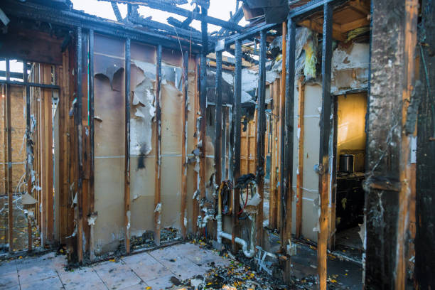 Professional Fire Damage Restoration technician working in Upperville, VA